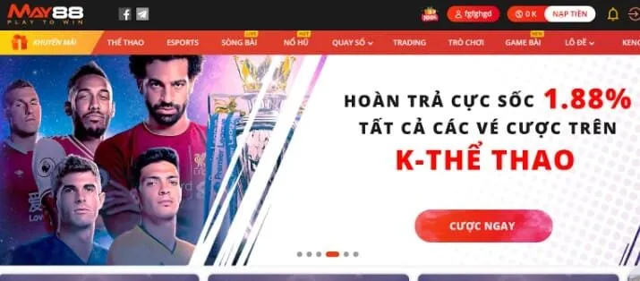 Nhà cái cá cược May88 nổi tiếng tại Việt Nam
